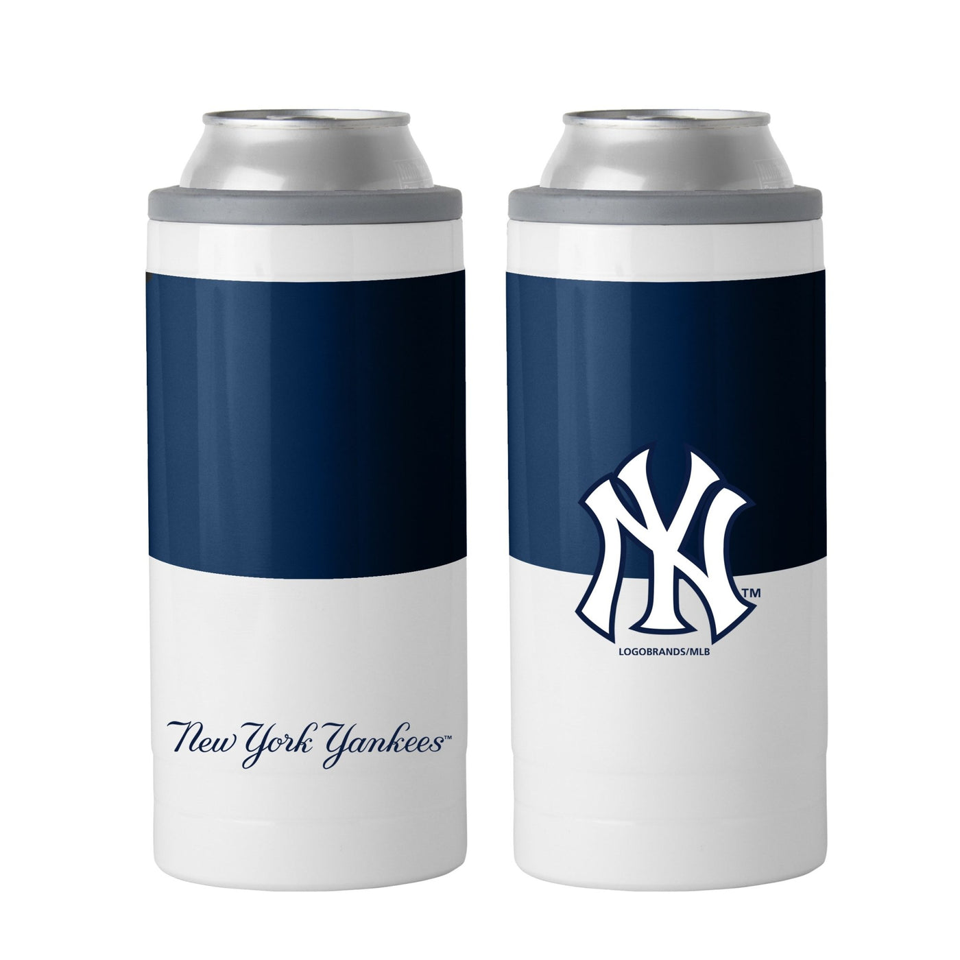 New York Yankees 12oz Colorblock Slim Can Coolie - Logo Brands