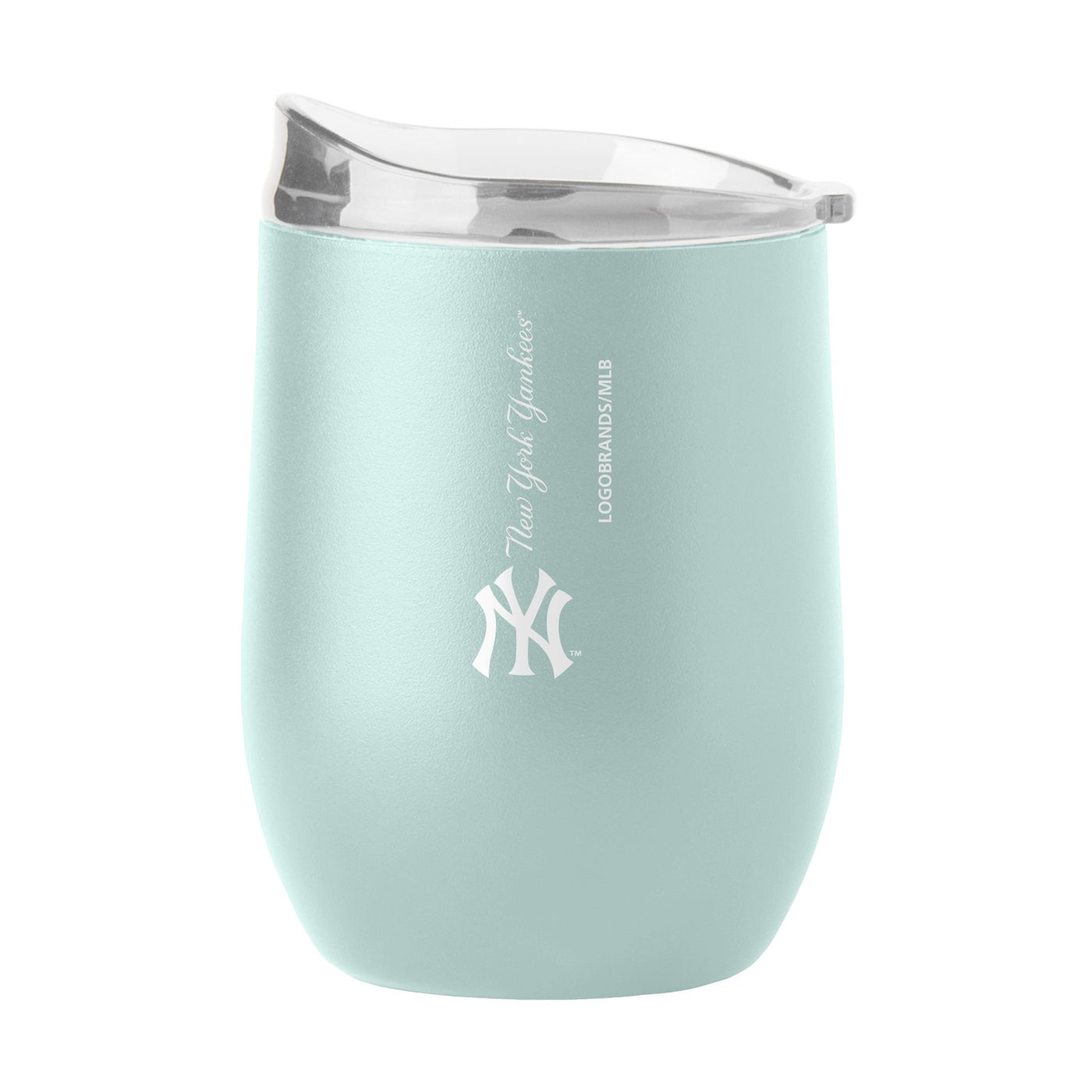 New York Yankees 16oz Vertical Powder Coat Curved Beverage - Logo Brands