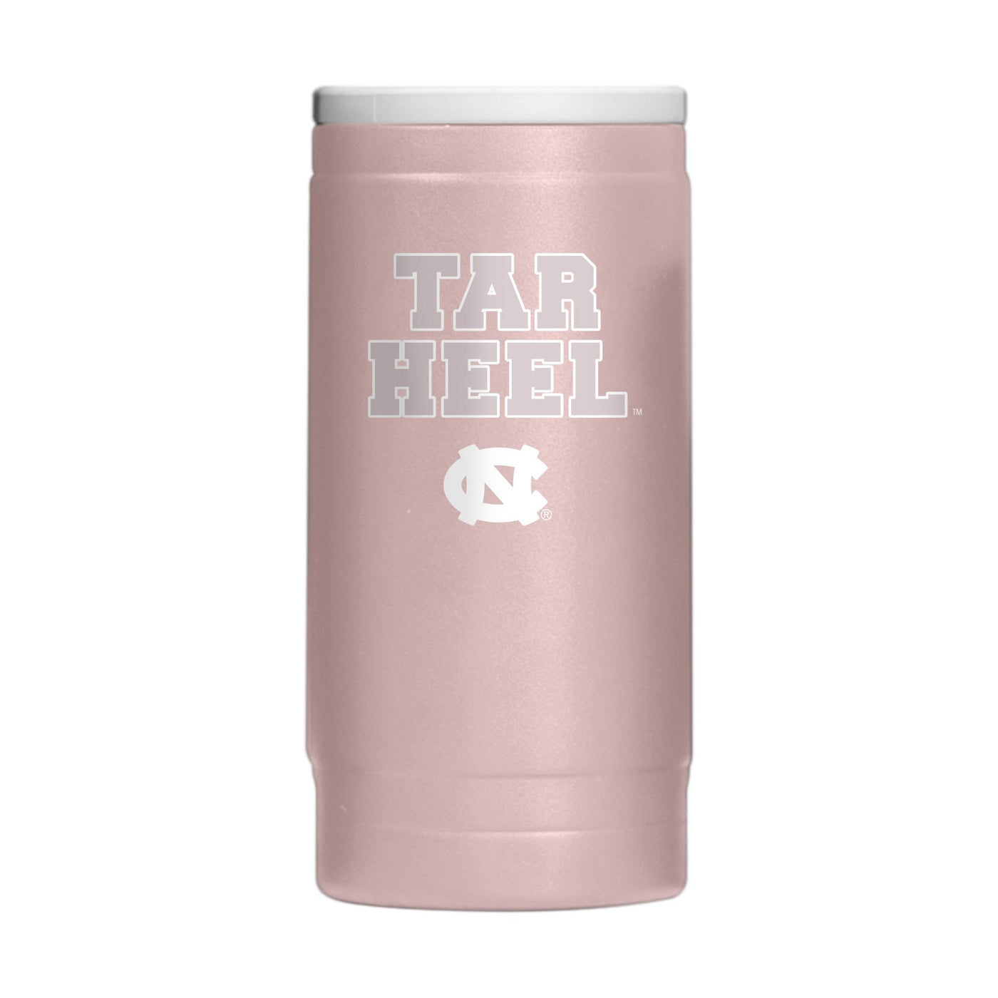 North Carolina Stencil Powder Coat Slim Can Coolie - Logo Brands
