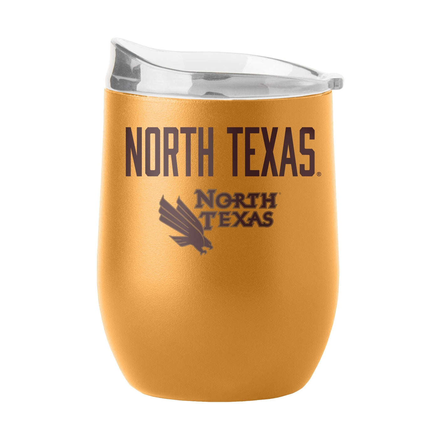 North Texas 16oz Huddle Powder Coat Curved Bev - Logo Brands