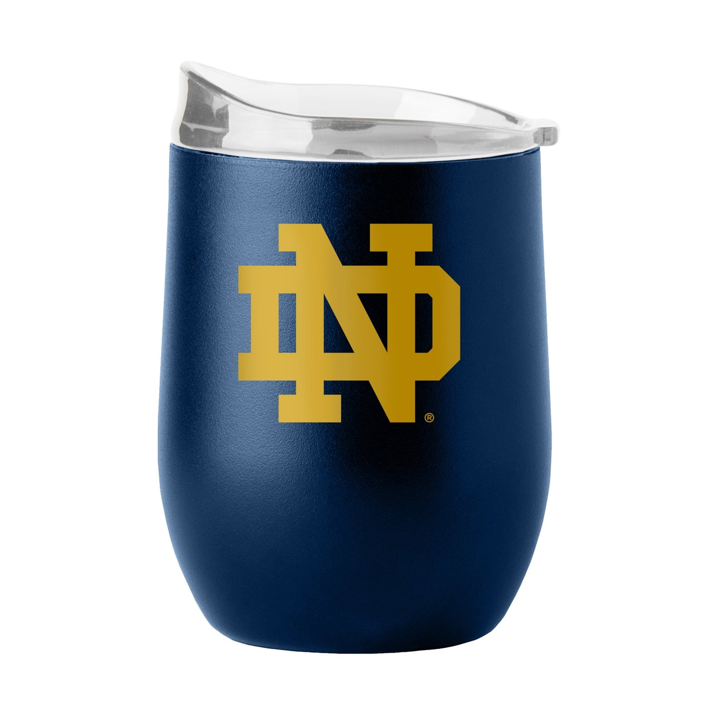 Notre Dame 16oz Flipside Powder Coat Curved Beverage - Logo Brands