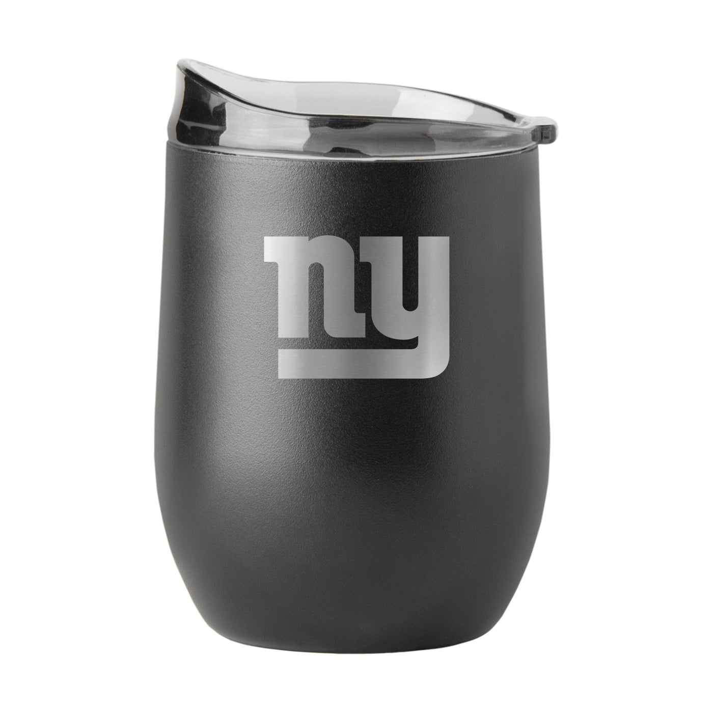 NY Giants 16oz Black Etch Powder Coat Curved Bev - Logo Brands