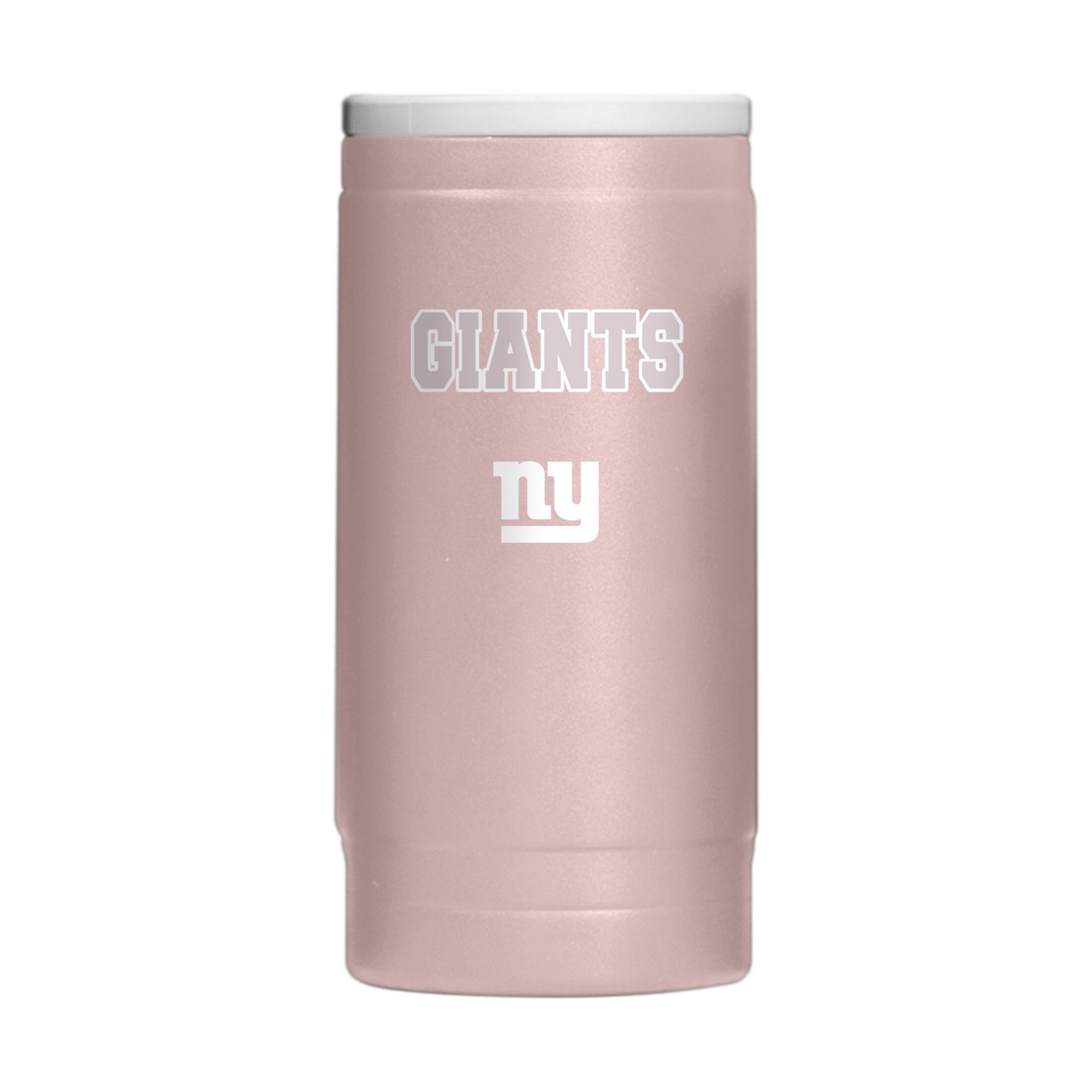 NY Giants Stencil Powder Coat Slim Can Coolie - Logo Brands