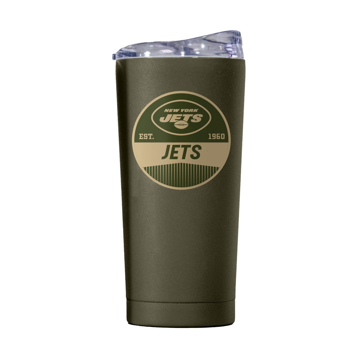 NY Jets 20oz Badge Powder Coat Tumbler - Logo Brands