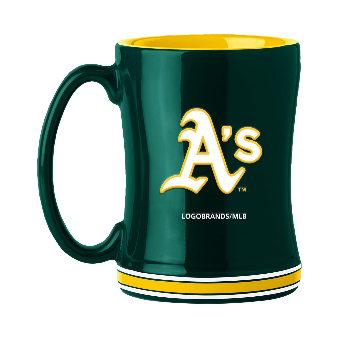 Oakland Athletics 14oz Relief Mug - Logo Brands