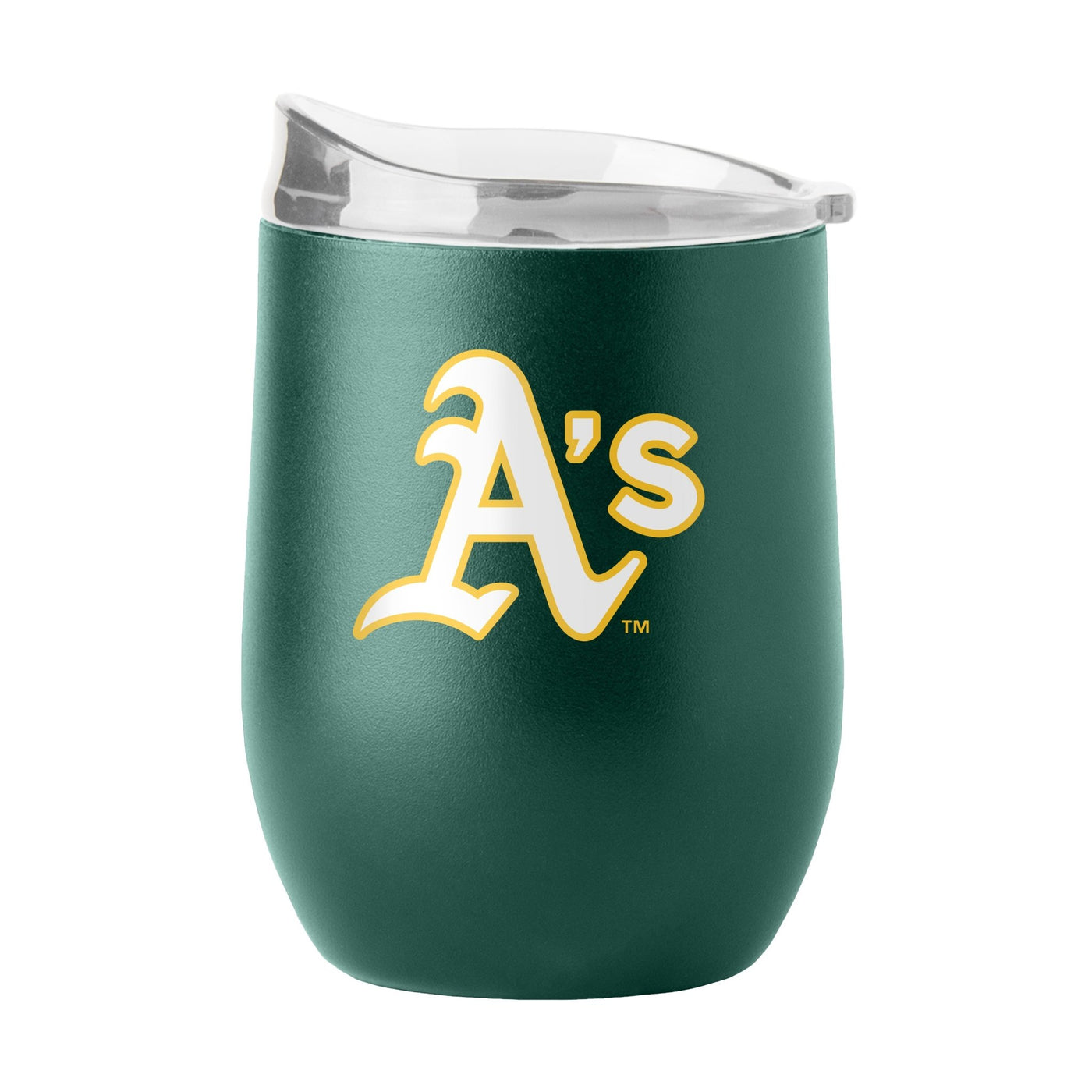 Oakland Athletics 16oz Flipside Powder Coat Curved Beverage - Logo Brands