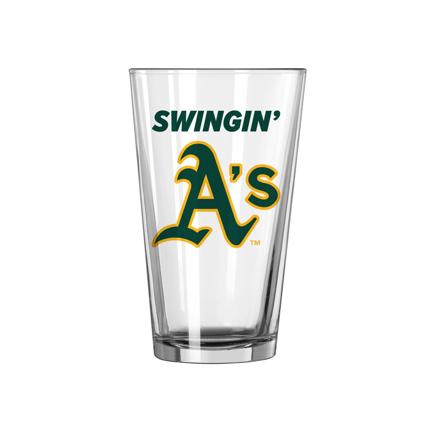 Oakland Athletics 16oz Slogan Pint Glass - Logo Brands