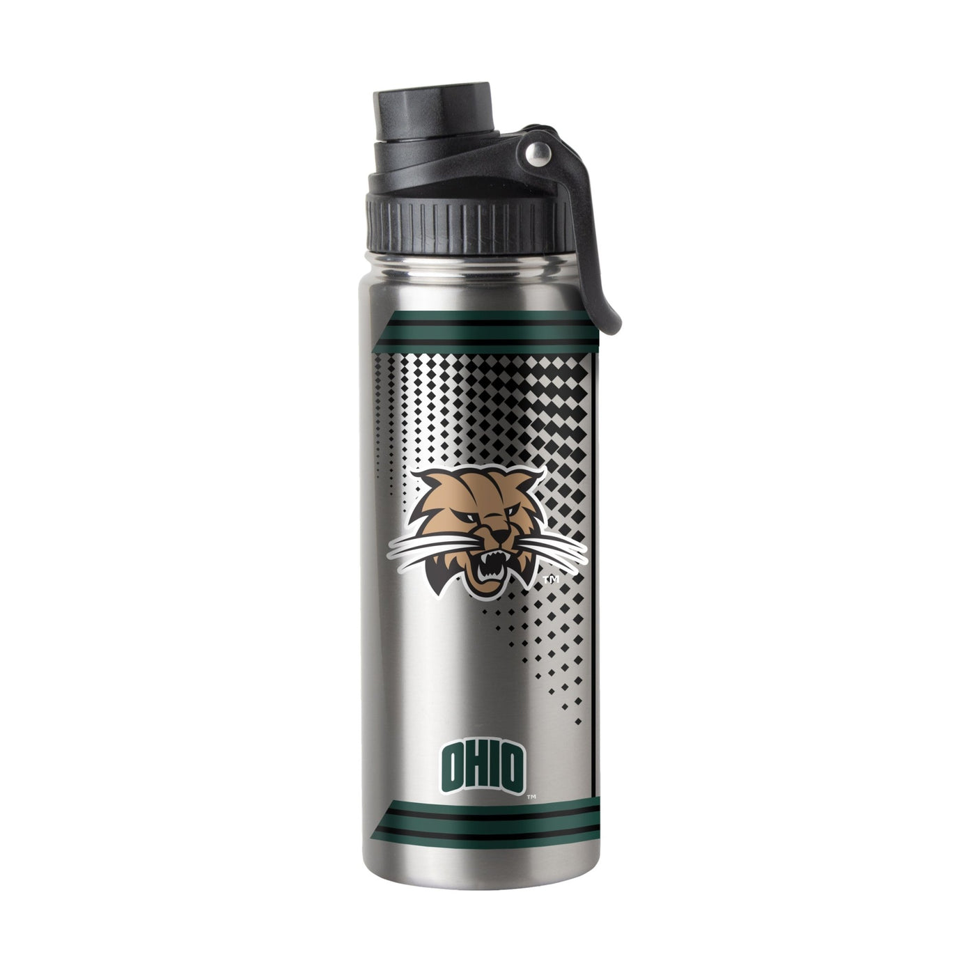 Ohio Bobcats 21oz Hero Twist Top Water Bottle - Logo Brands
