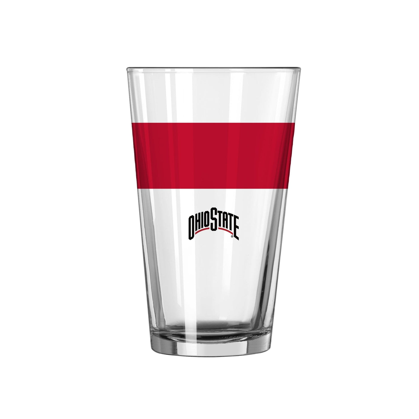 Ohio State 16oz Colorblock Pint Glass - Logo Brands