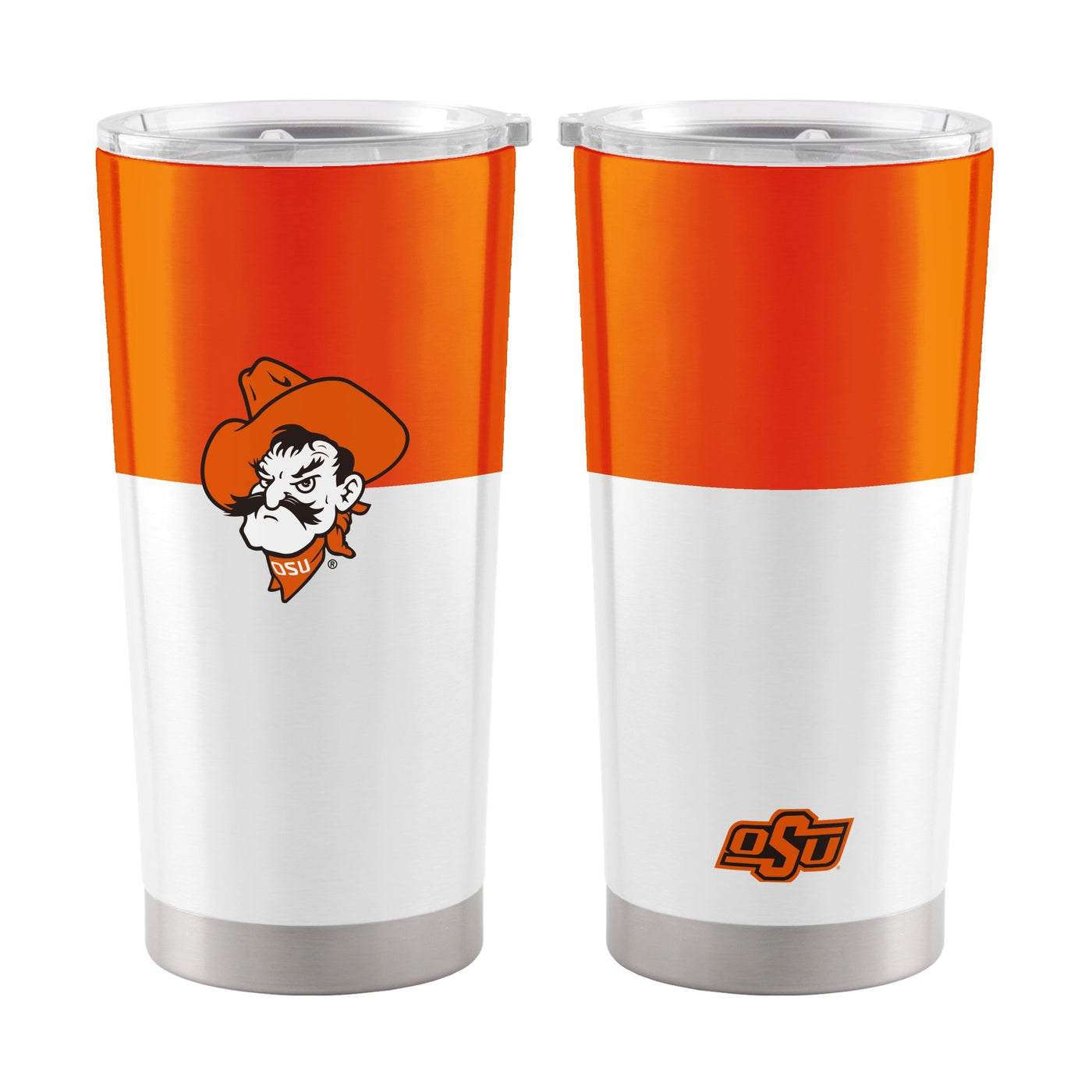 OK State Colorblock 20oz Stainless Tumbler - Logo Brands