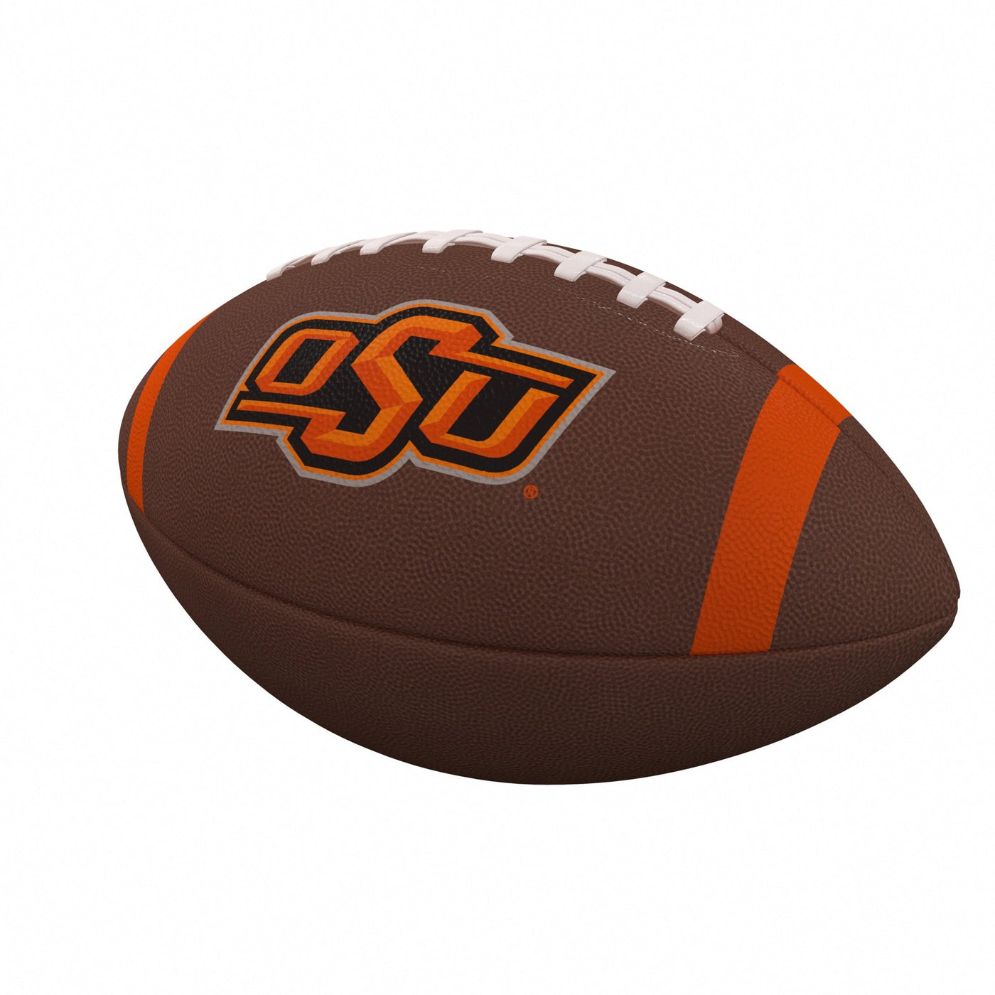 OK State Team Stripe Official-Size Composite Football - Logo Brands