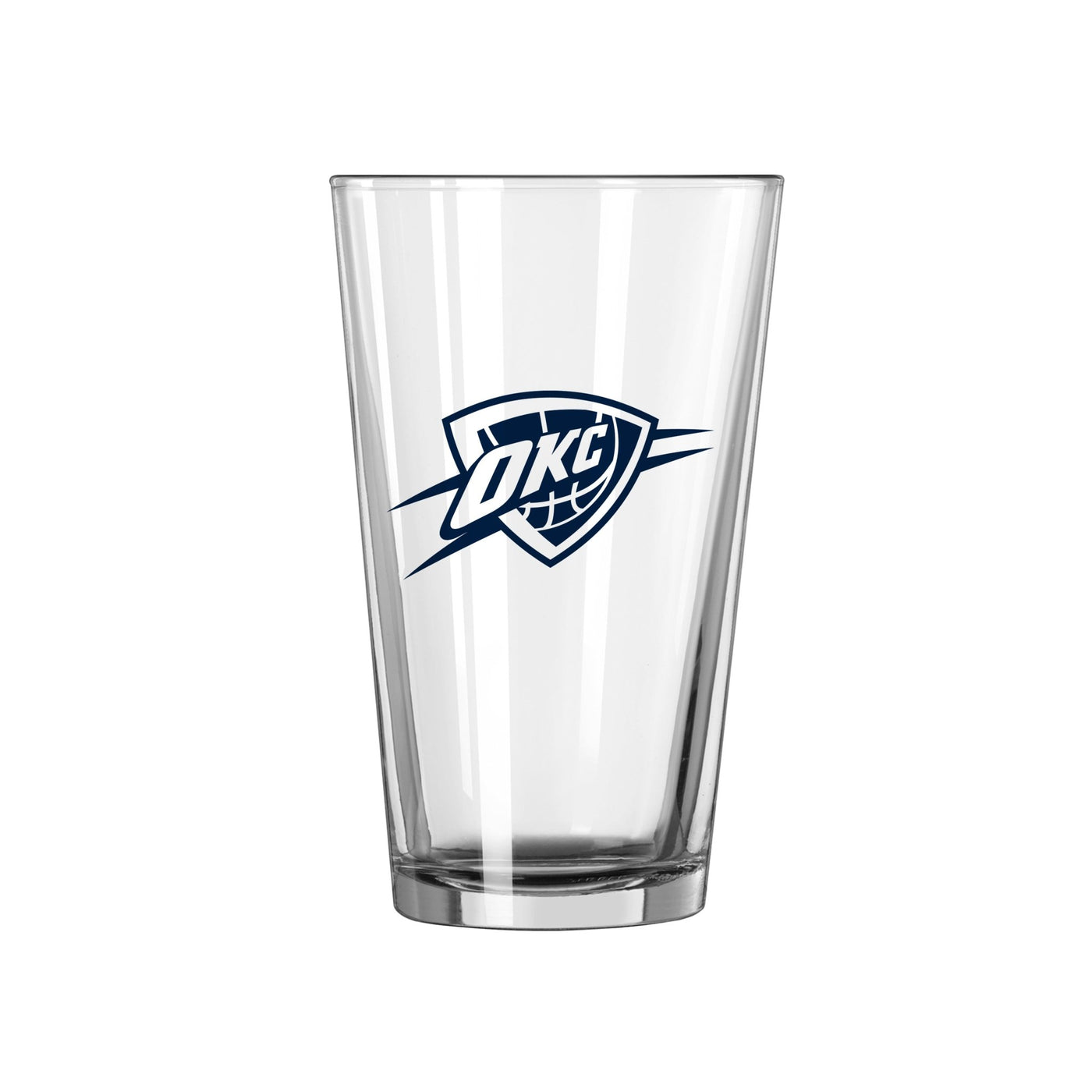 Oklahoma City Thunder Navy 16oz Gameday Pint Glass - Logo Brands