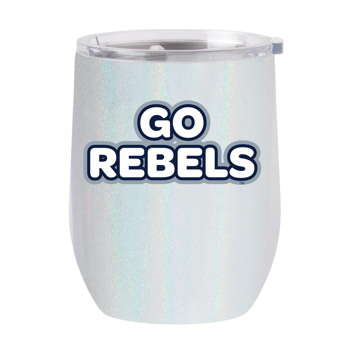 Ole Miss 16oz Bubble Iridescent Curved Tumbler - Logo Brands