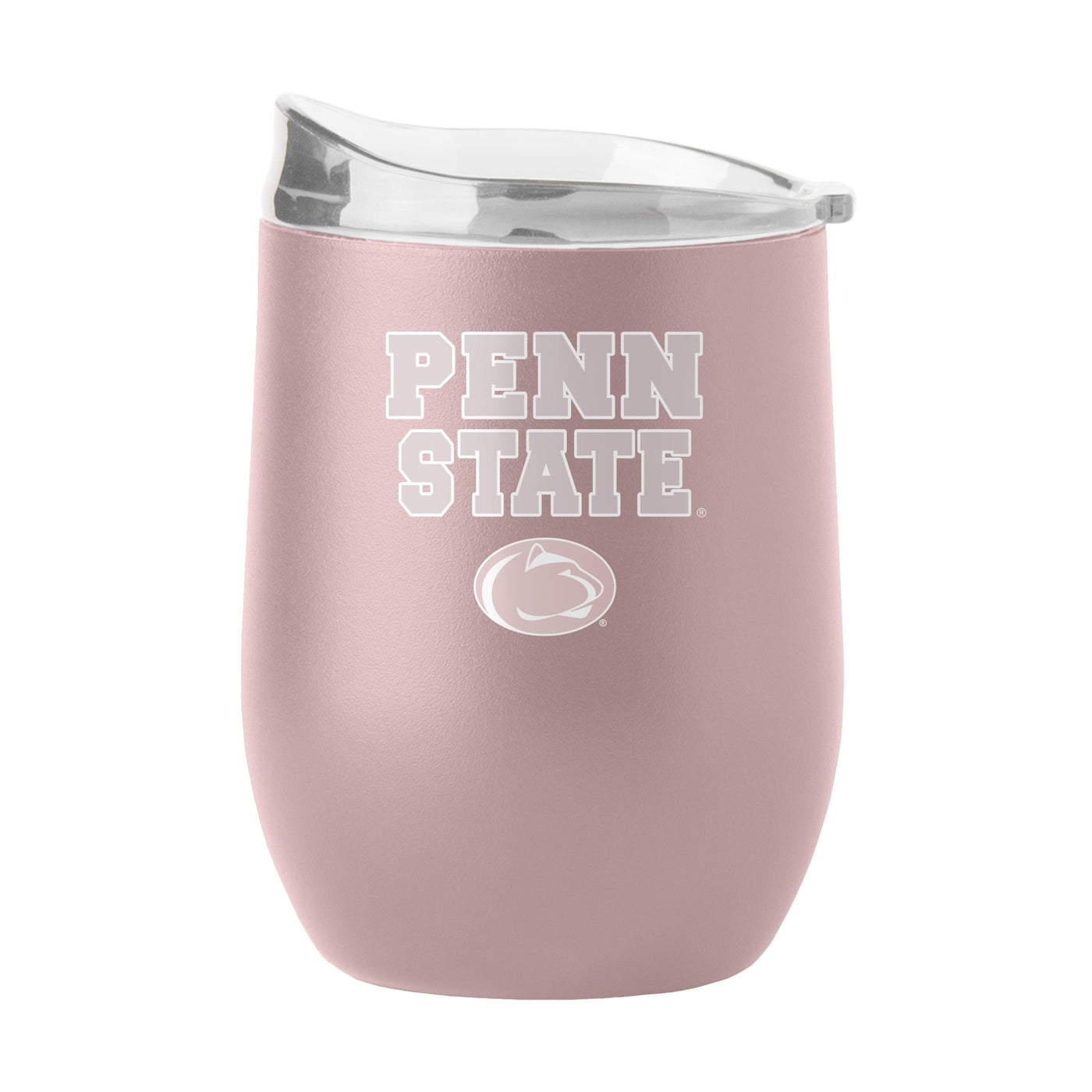 Penn State 16oz Stencil Powder Coat Curved Beverage - Logo Brands