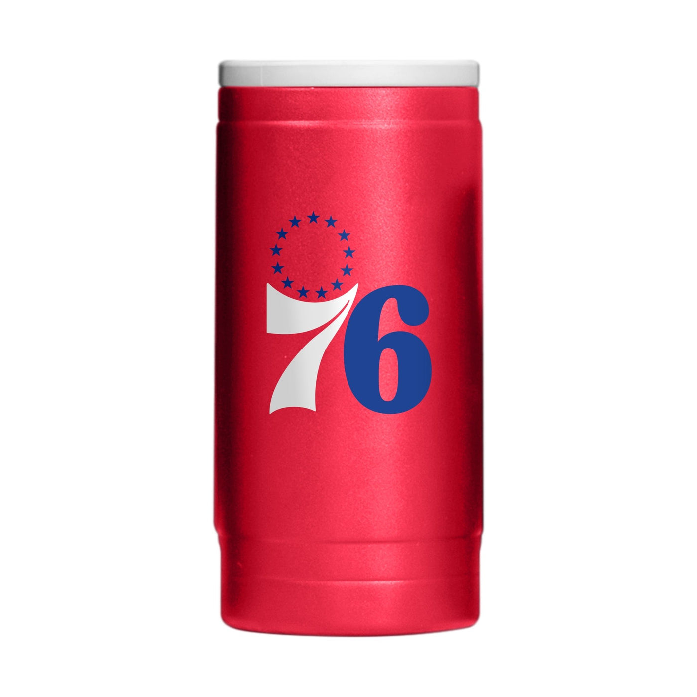 Philadelphia 76ers 12oz Flipside Powdercoat SlimCan Coolie - Logo Brands