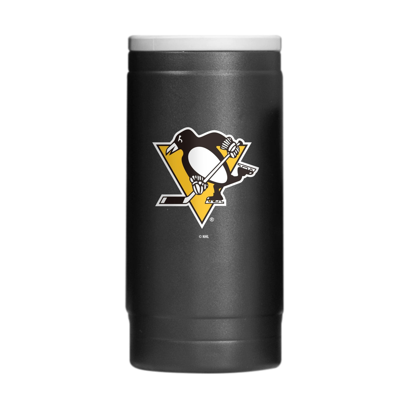 Pittsburgh Penguins 12oz Flipside Powdercoat SlimCan Coolie - Logo Brands