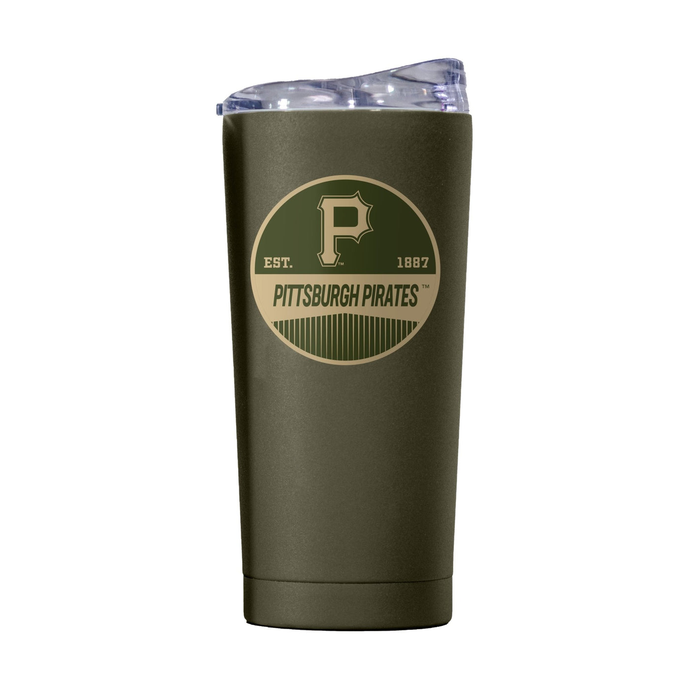Pittsburgh Pirates 20oz Badge Powder Coat Tumbler - Logo Brands