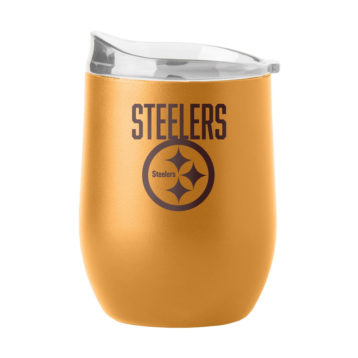 Pittsburgh Steelers 16oz Huddle Powder Coat Curved Beverage - Logo Brands