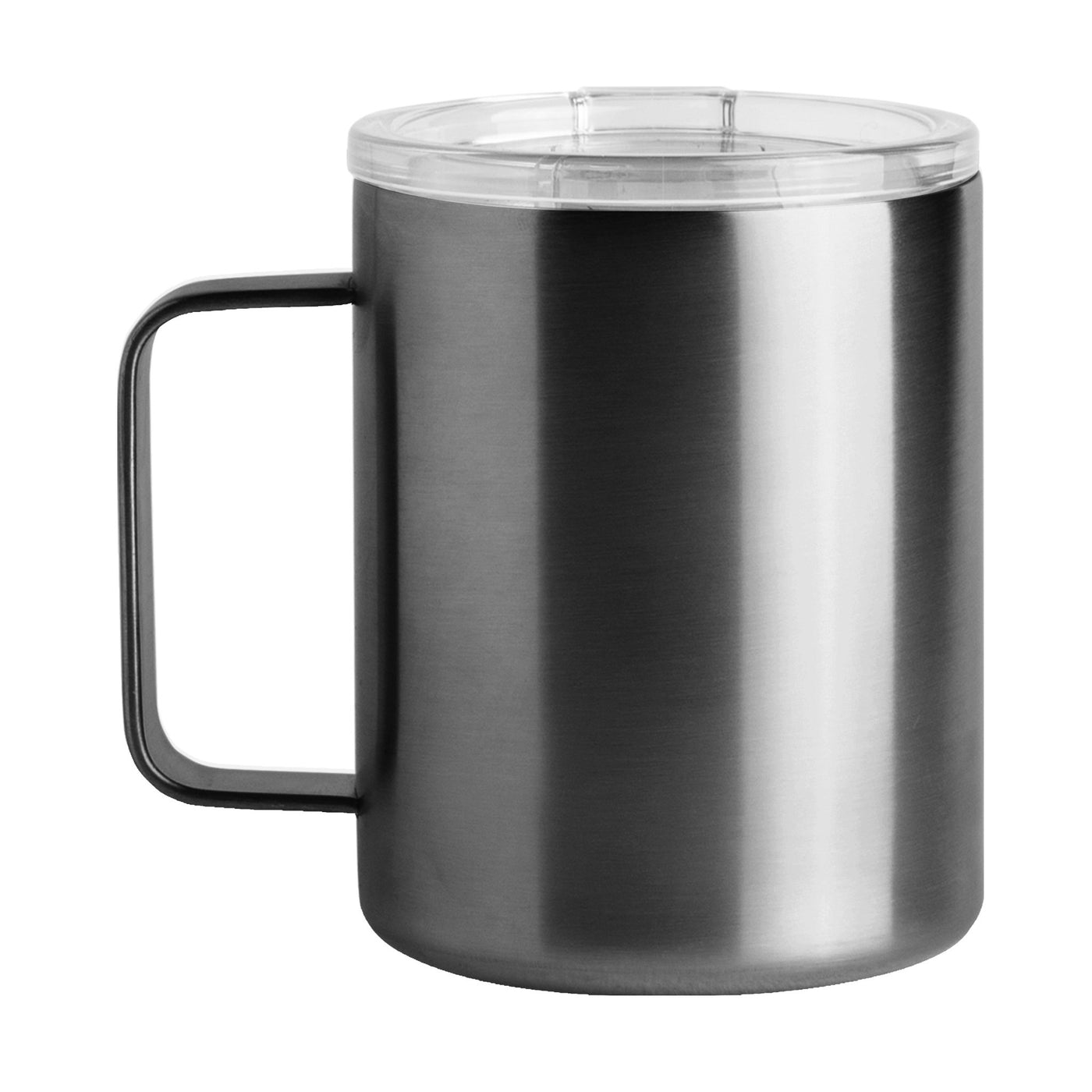 Plain Black 15oz Stainless Mug - Logo Brands