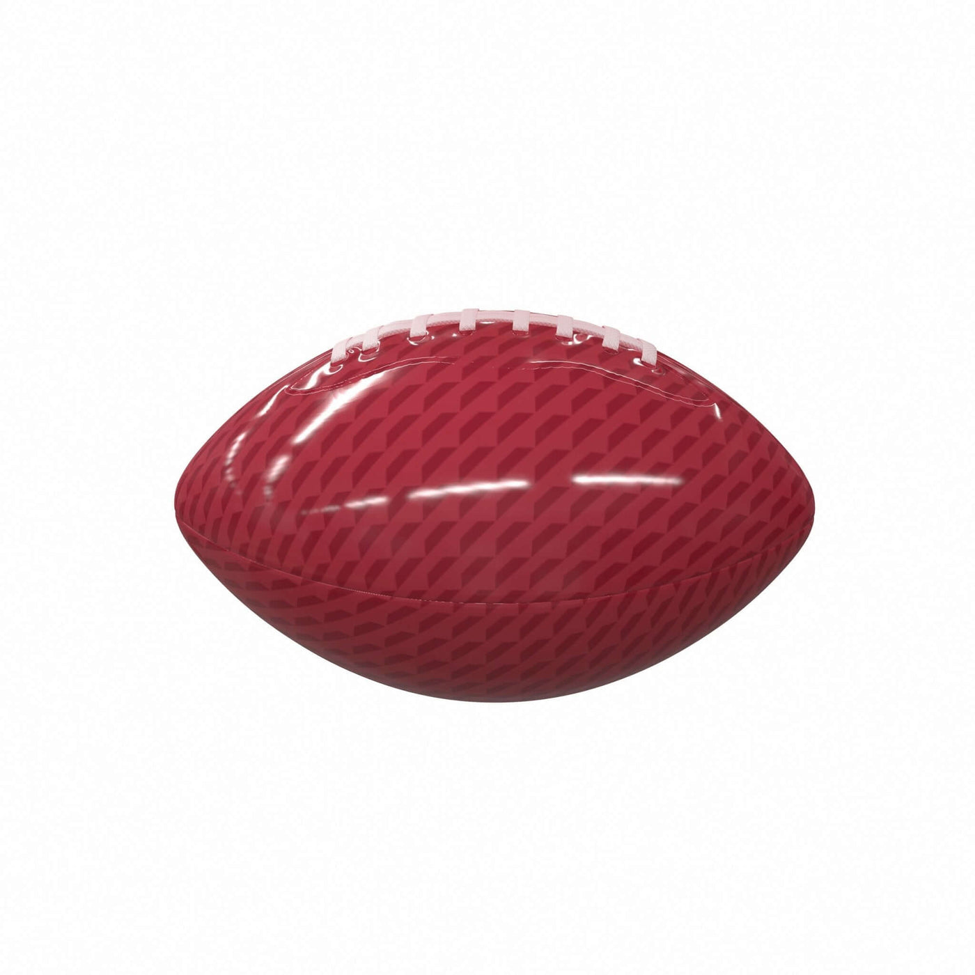 Plain Cardinal Carbon Fiber Mini-Size Glossy Football - Logo Brands