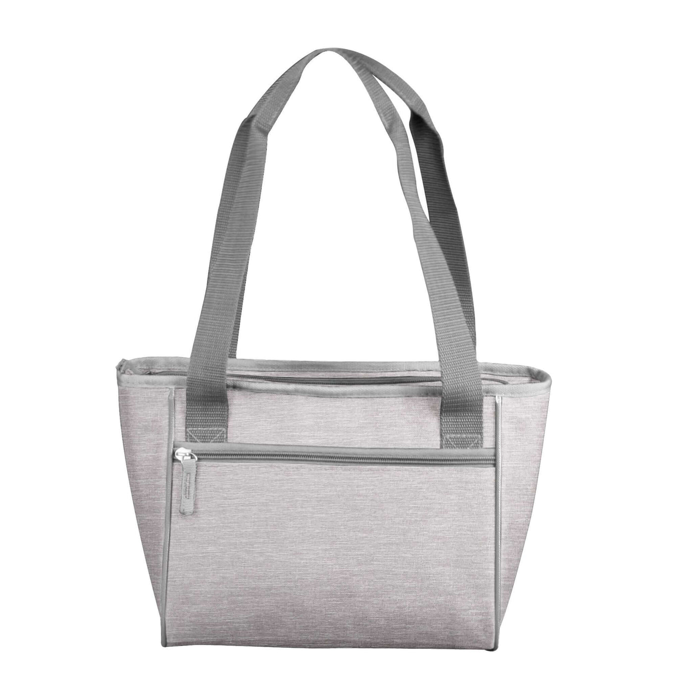Plain Gray Crosshatch 16 Can Cooler Tote - Logo Brands