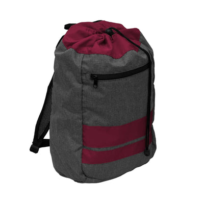 Plain Maroon Journey Backsack - Logo Brands