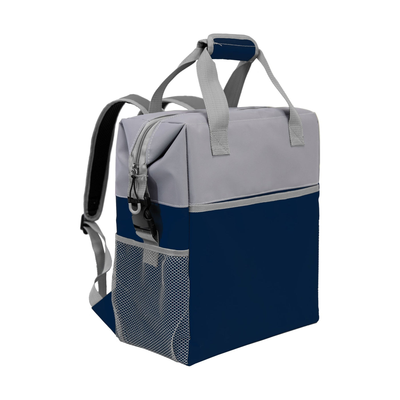 Plain Navy Backpack Cooler - Logo Brands