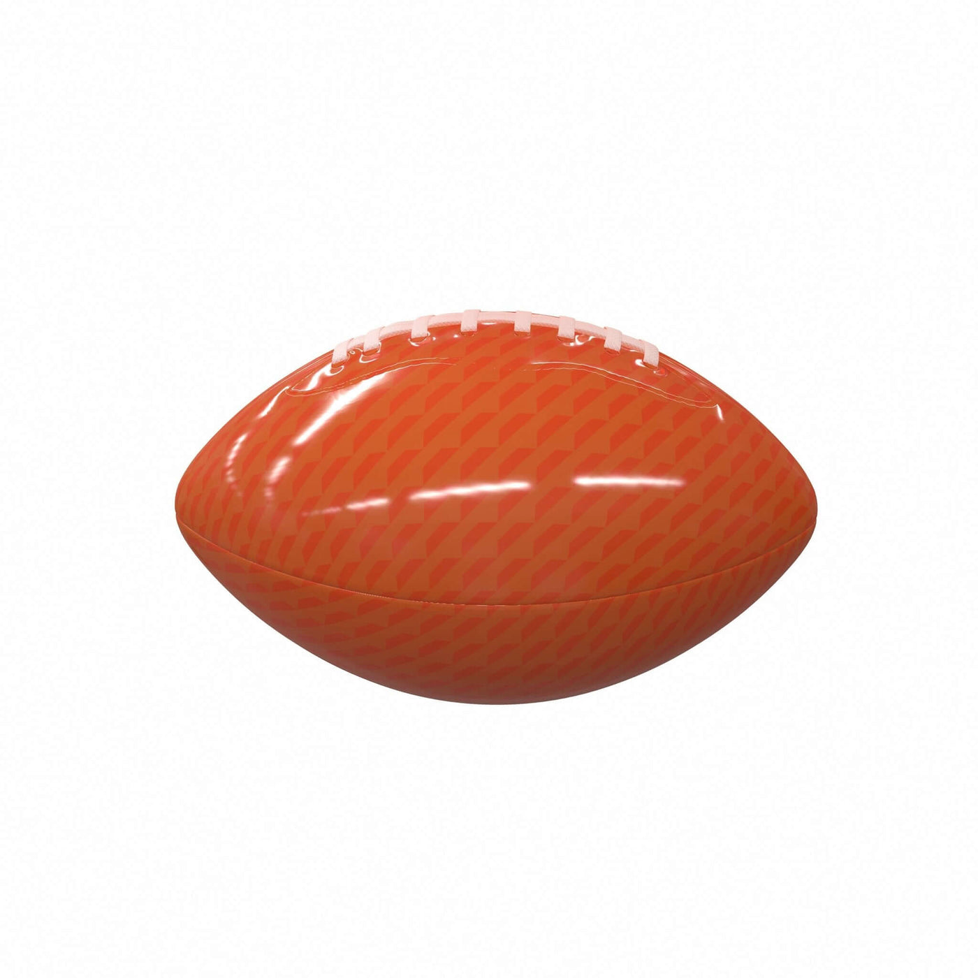 Plain Orange Carbon Fiber Mini-Size Glossy Football - Logo Brands