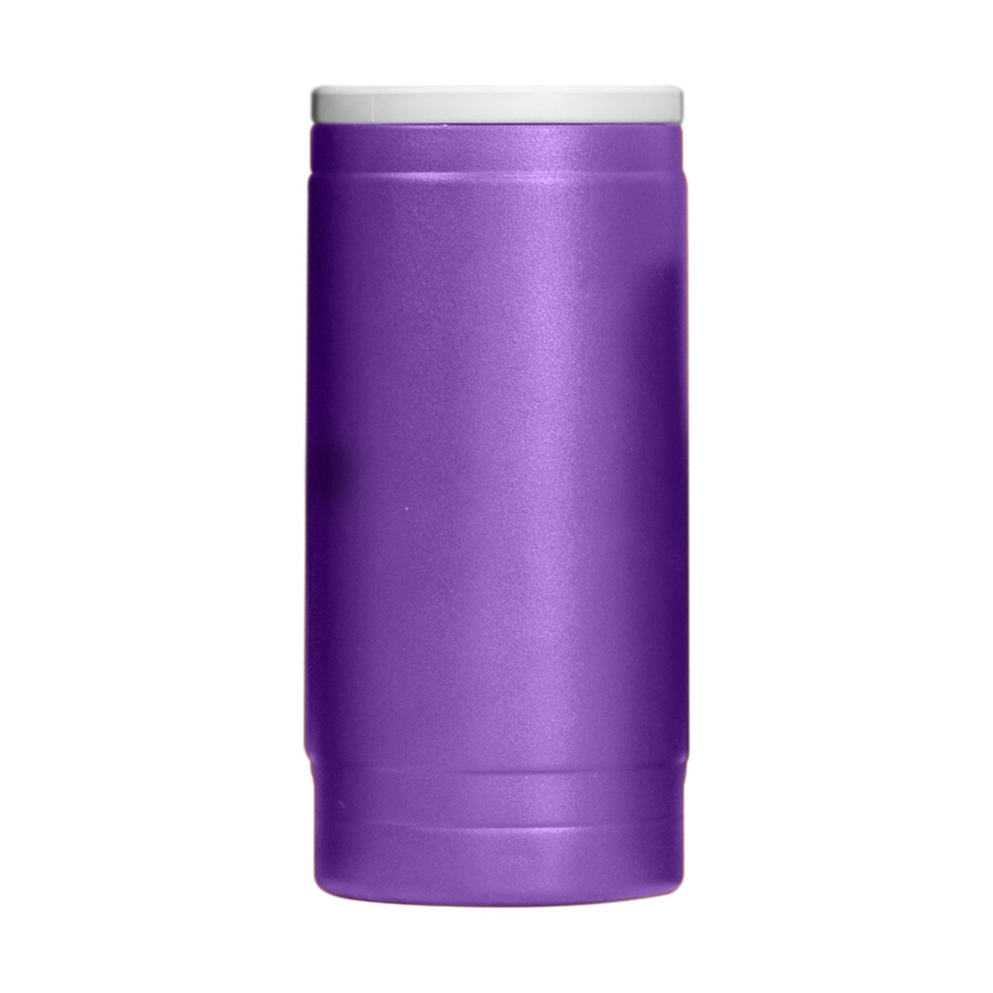 Plain Purple 12oz Powder Coat Slim Can Coolie - Logo Brands
