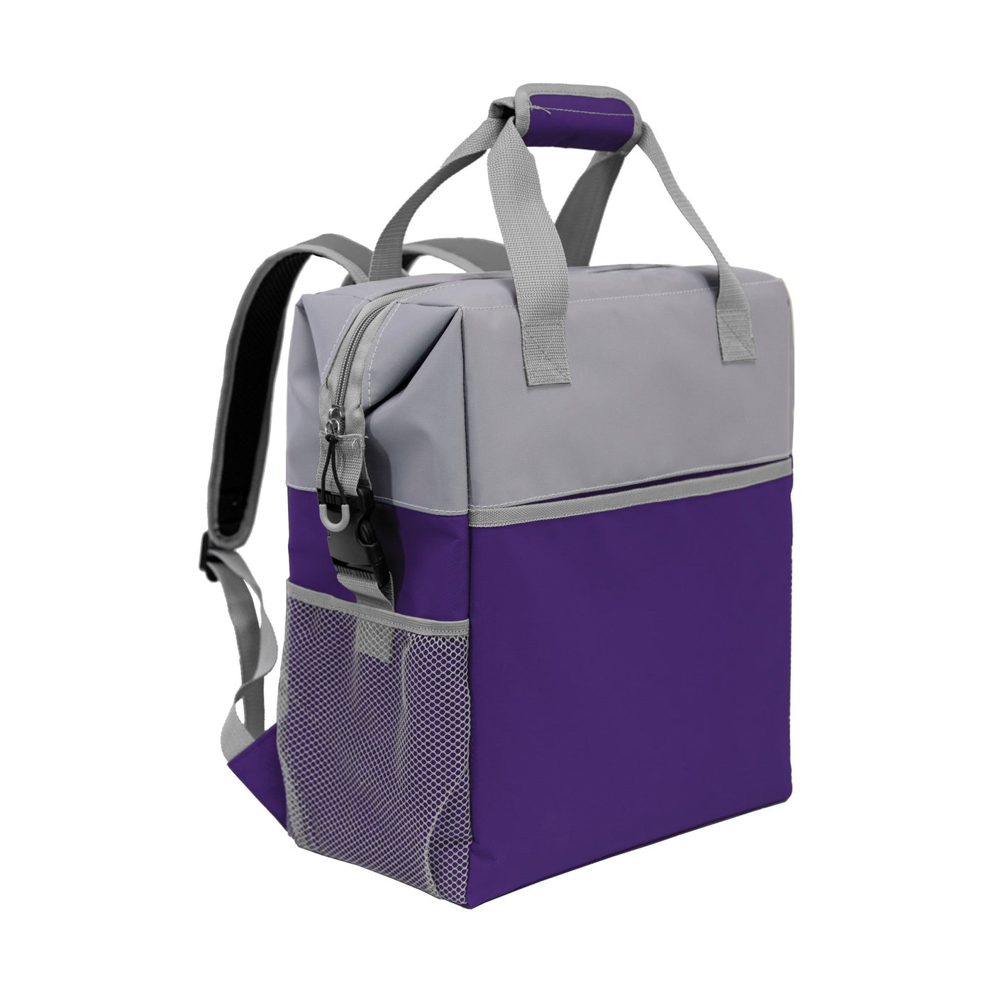Plain Purple Backpack Cooler - Logo Brands