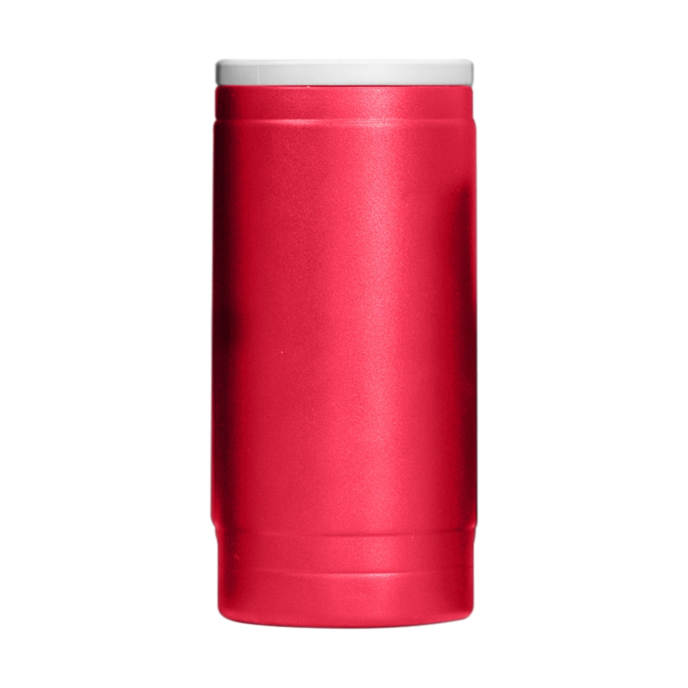 Plain Red 12oz Powder Coat Slim Can Coolie - Logo Brands