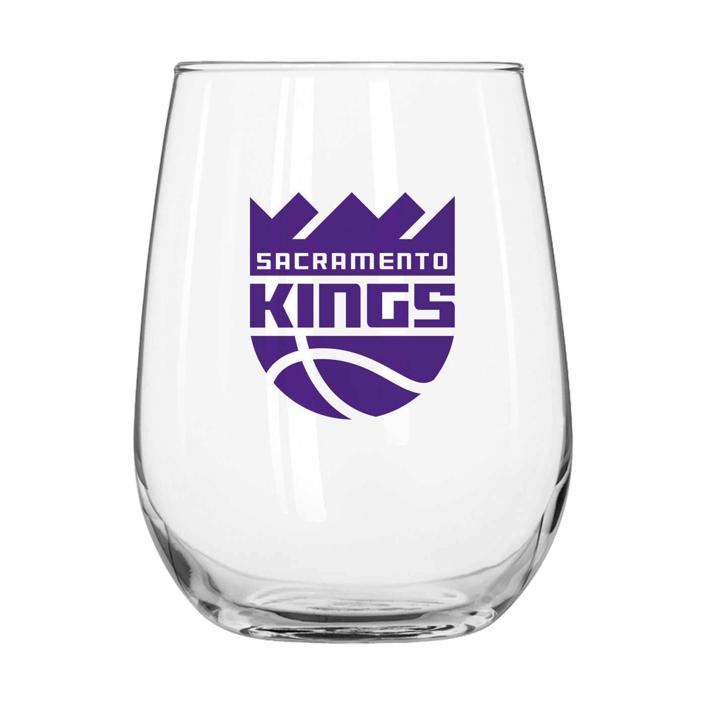 Sacramento Kings 16oz Gameday Curved Beverage Glass - Logo Brands