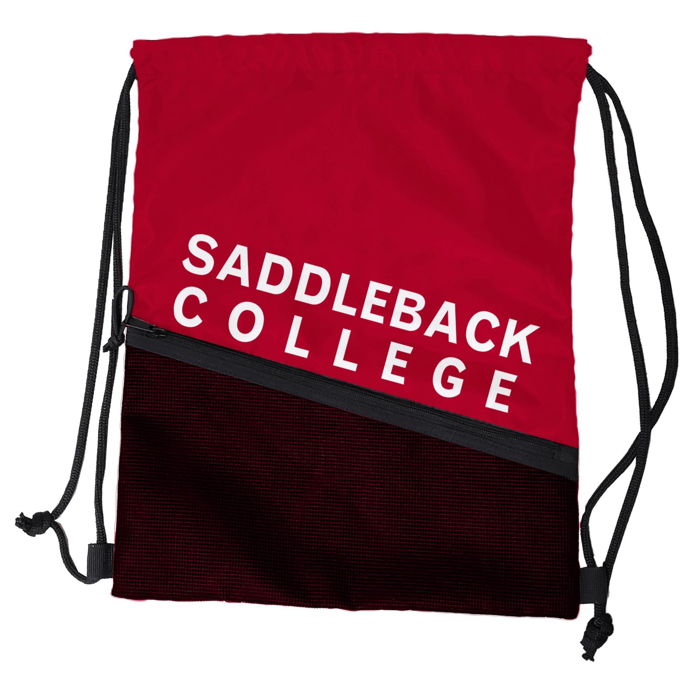 Saddleback College Red Tilt Backsack - Logo Brands