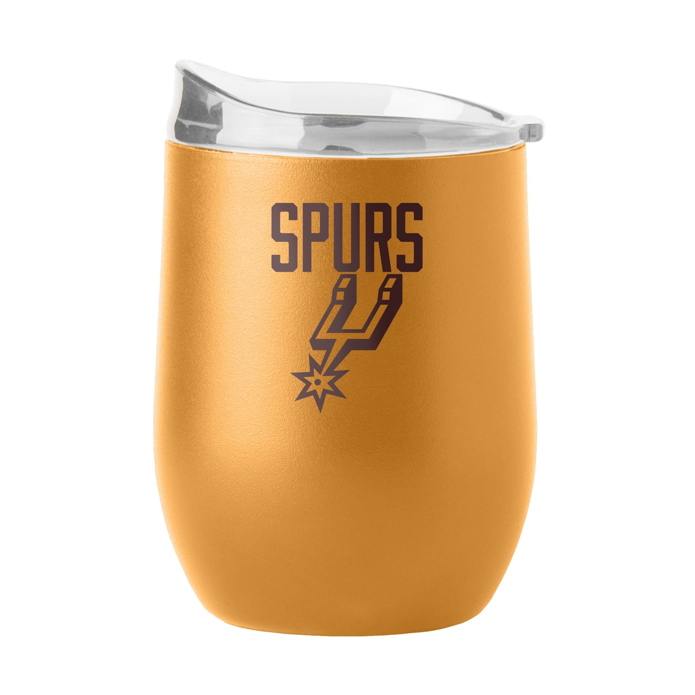 San Antonio Spurs 16oz Huddle Powder Coat Curved Beverage - Logo Brands