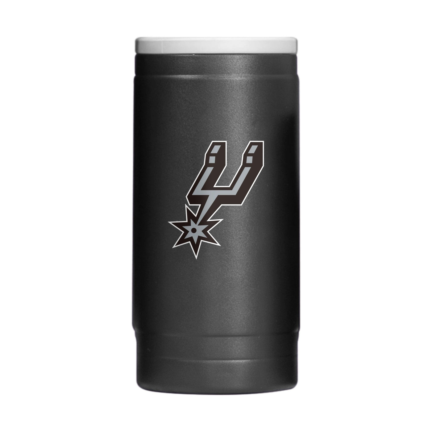 San Antonio Spurs Flipside Powder Coat Slim Can Coolie - Logo Brands