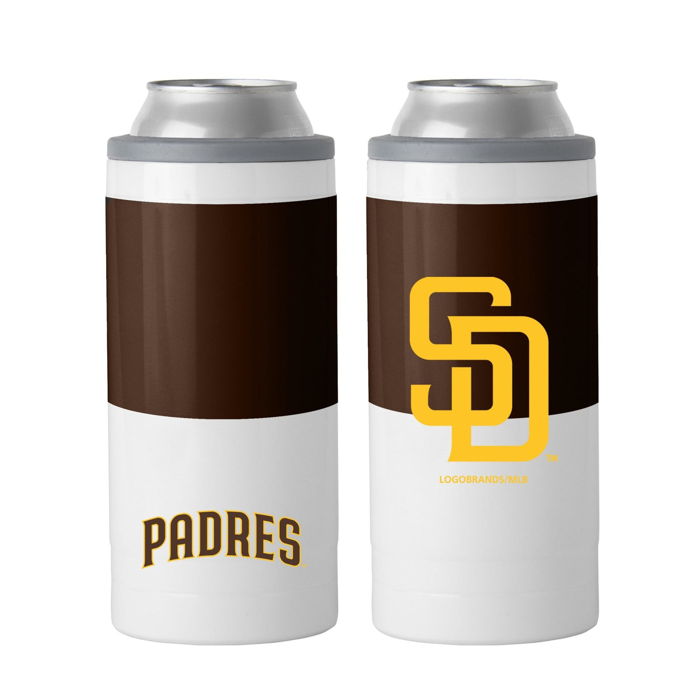 San Diego Padres 12oz Colorblock Slim Can Coolie - Logo Brands