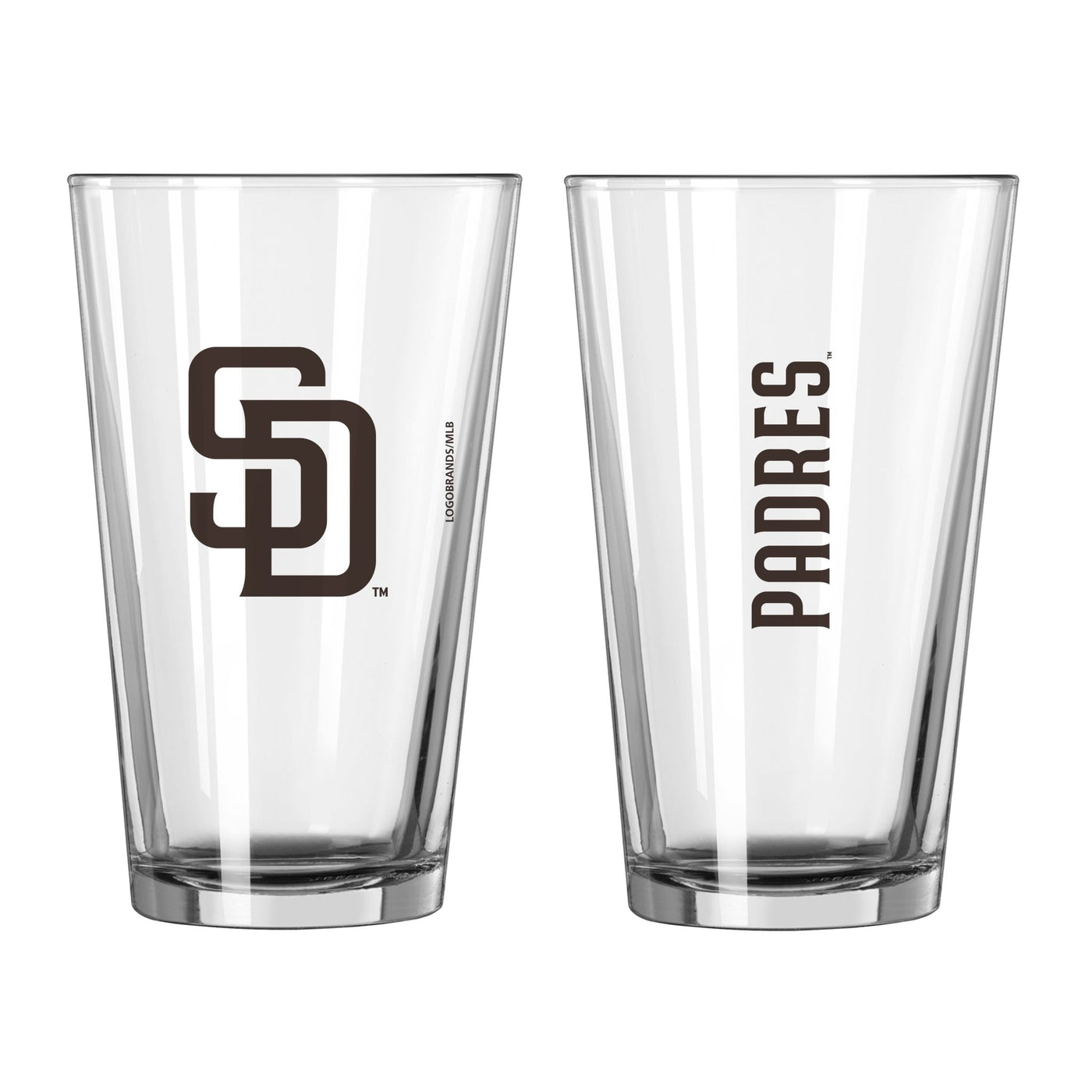 San Diego Padres 16oz Gameday Pint Glass - Logo Brands