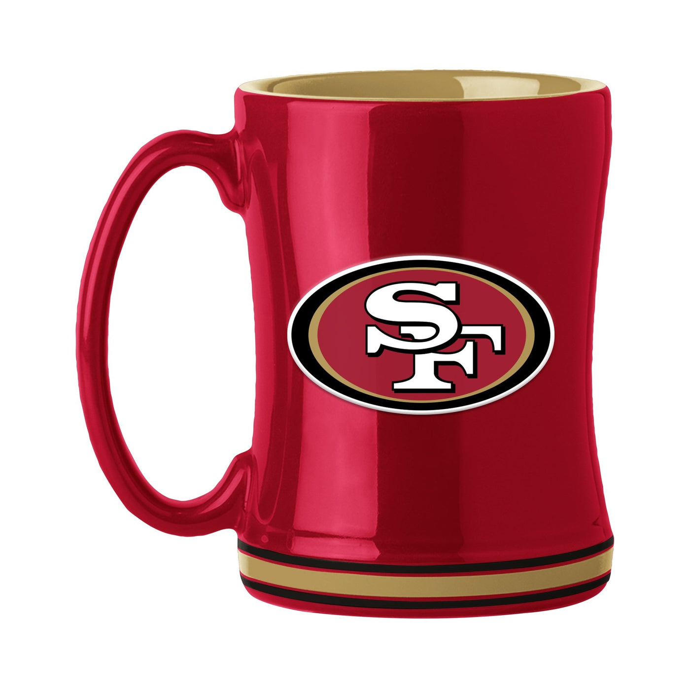 San Francisco 49ers 14oz Relief Mug - Logo Brands