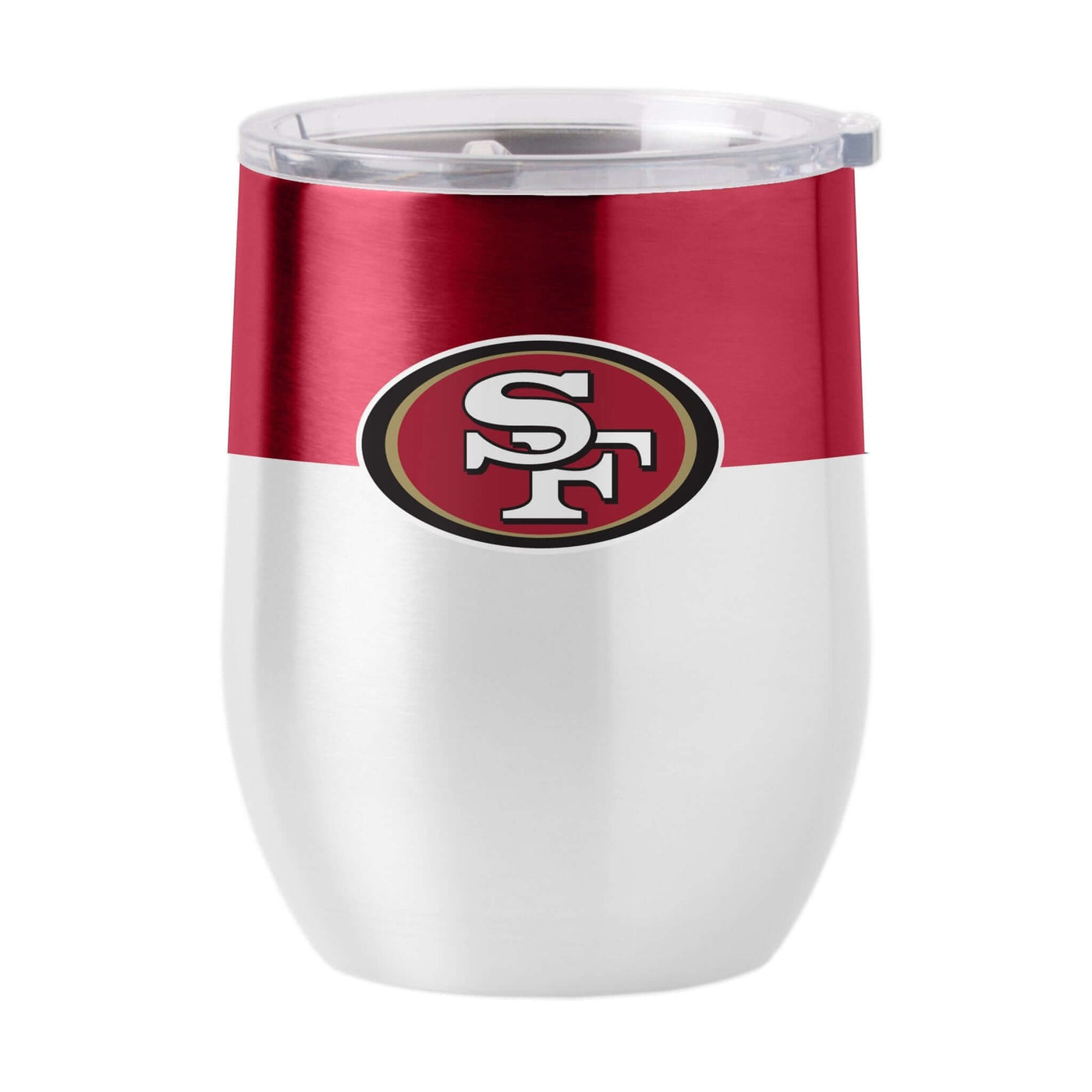San Francisco 49ers 16oz Colorblock Stainless Curved Beverage - Logo Brands