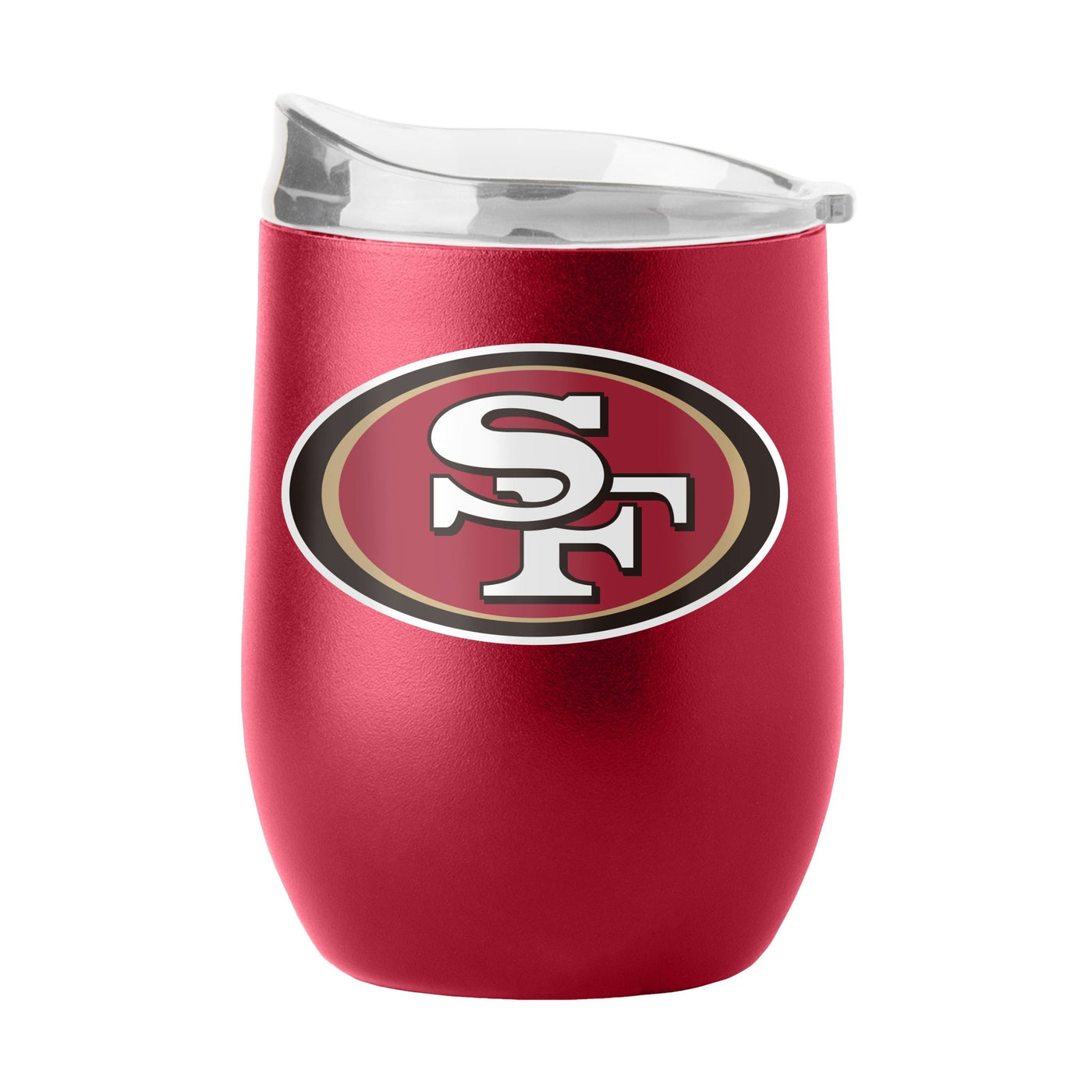 San Francisco 49ers 16oz Flipside Powder Coat Curved Beverage - Logo Brands