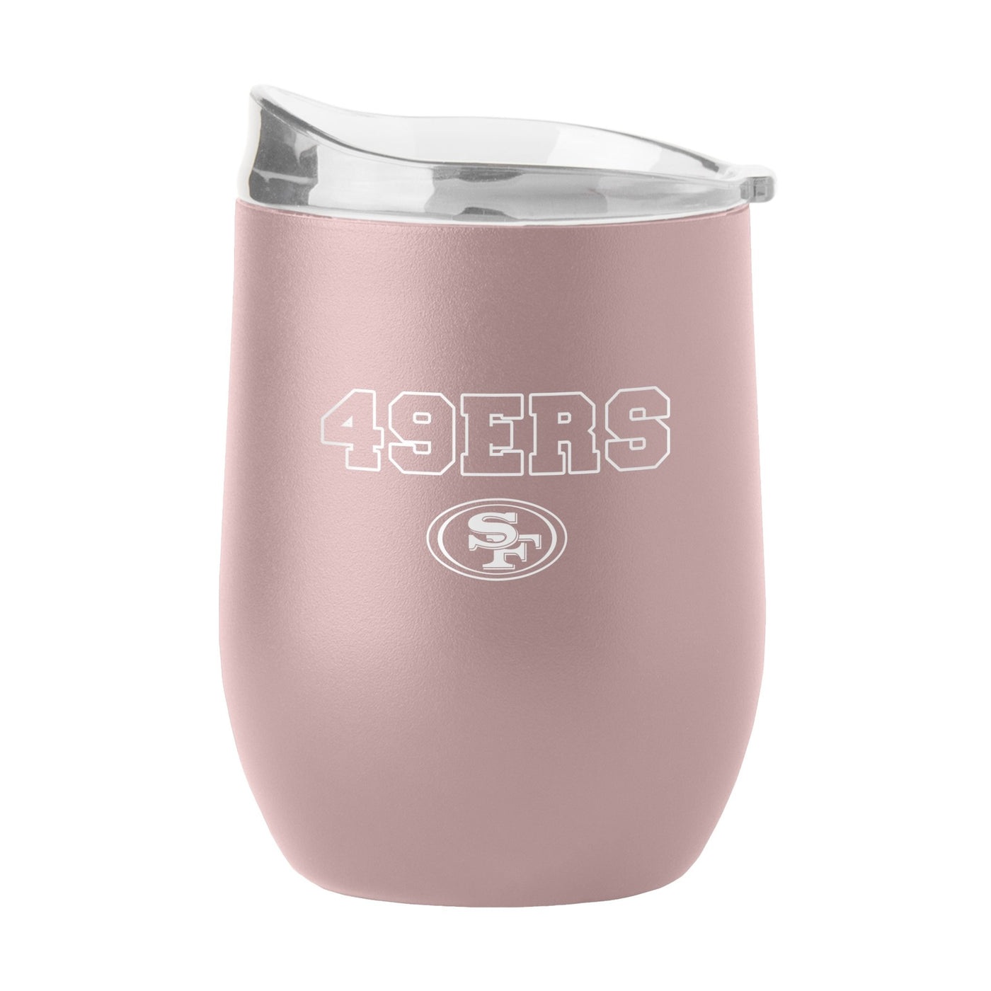 San Francisco 49ers 16oz Stencil Powder Coat Curved Beverage - Logo Brands