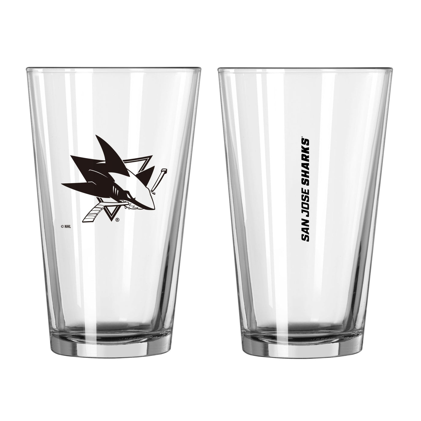 San Jose Sharks 16oz Gameday Pint Glass - Logo Brands