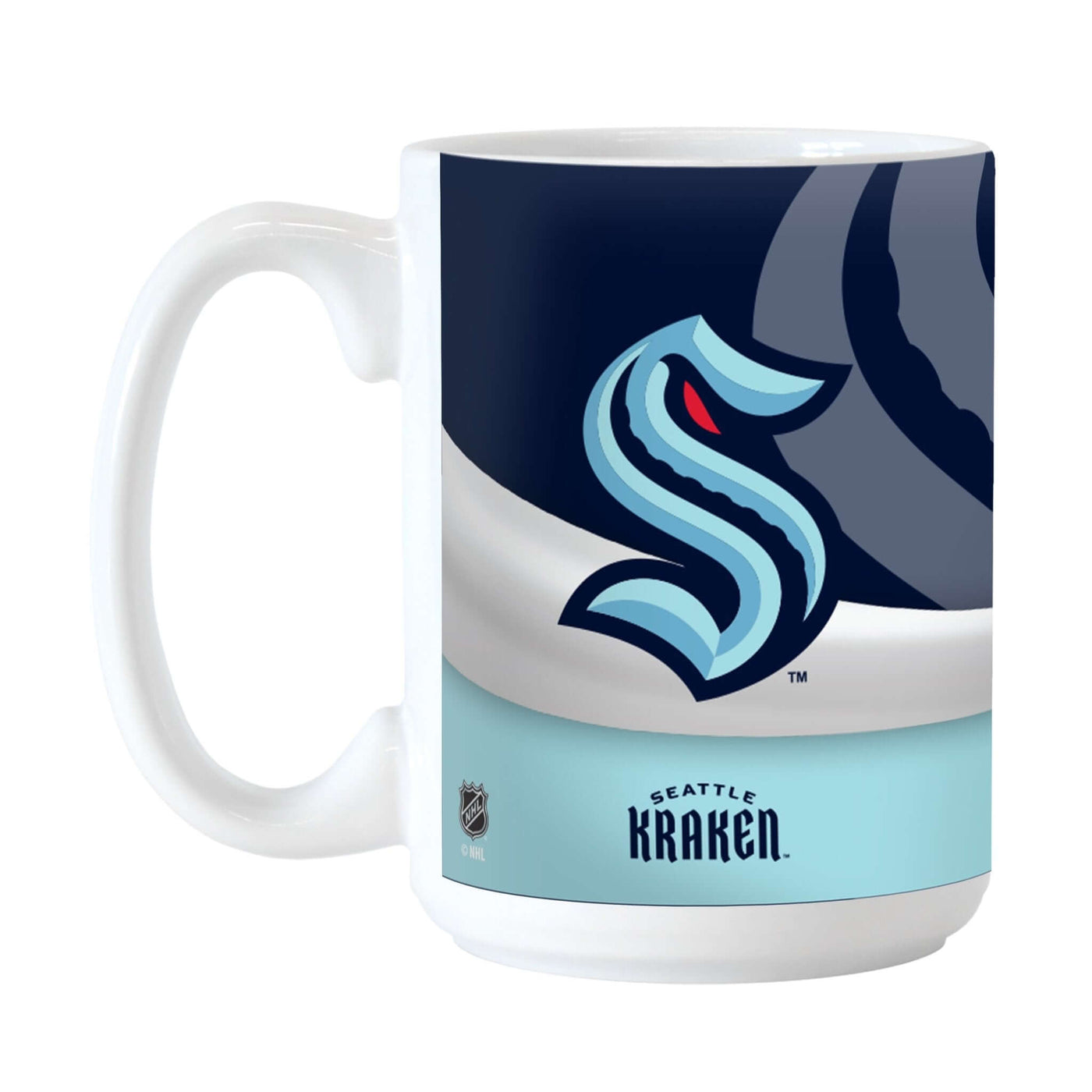 Seattle Kraken Wave 15oz Sublimated Mug - Logo Brands