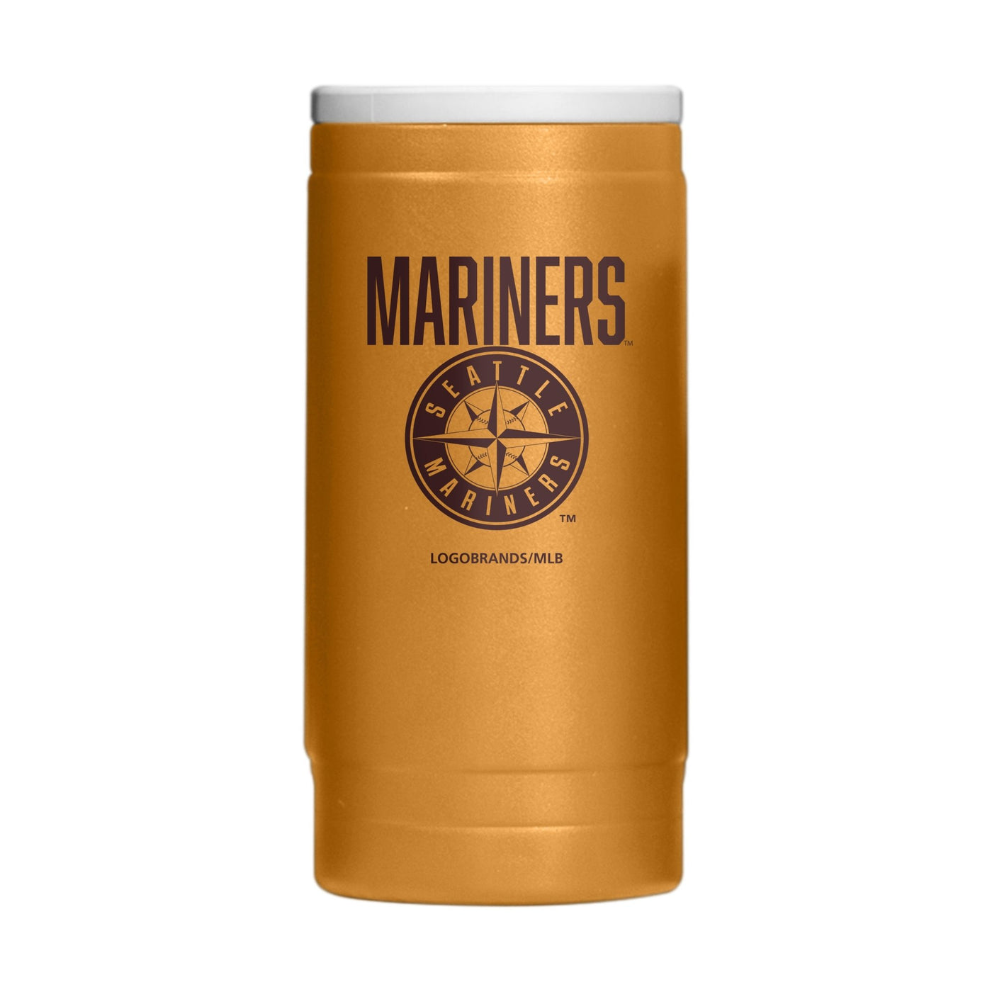 Seattle Mariners Huddle Powder Coat Slim Can Coolie - Logo Brands