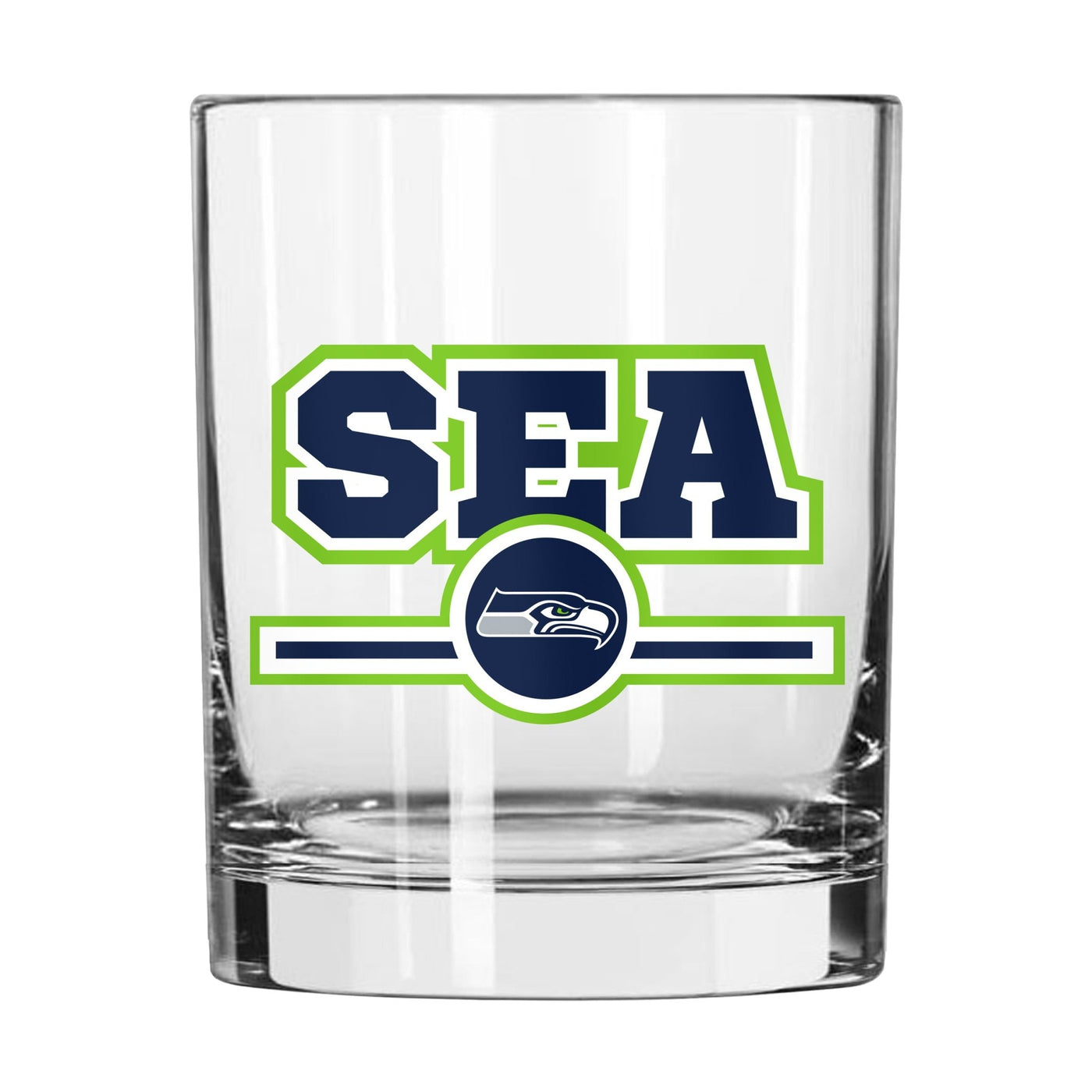 Seattle Seahawks 14oz Letterman Rocks Glass - Logo Brands