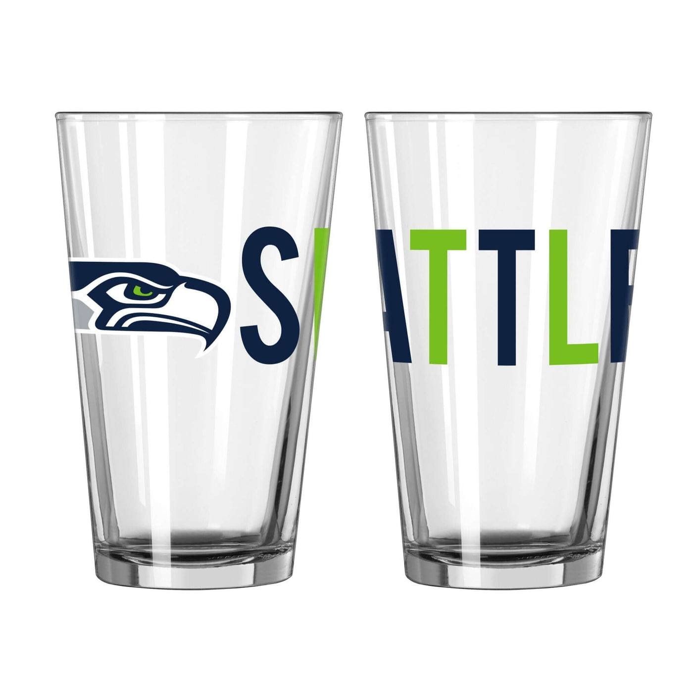 Seattle Seahawks 16oz Overtime Pint Glass - Logo Brands