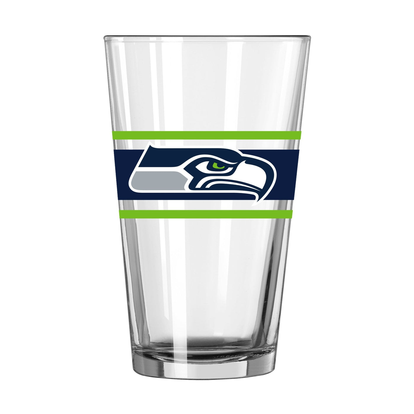 Seattle Seahawks 16oz Stripe Pint Glass - Logo Brands