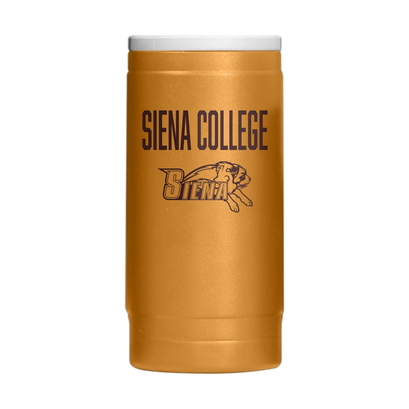 Siena College 12oz Oak Huddle Powdercoat SlimCan Coolie - Logo Brands