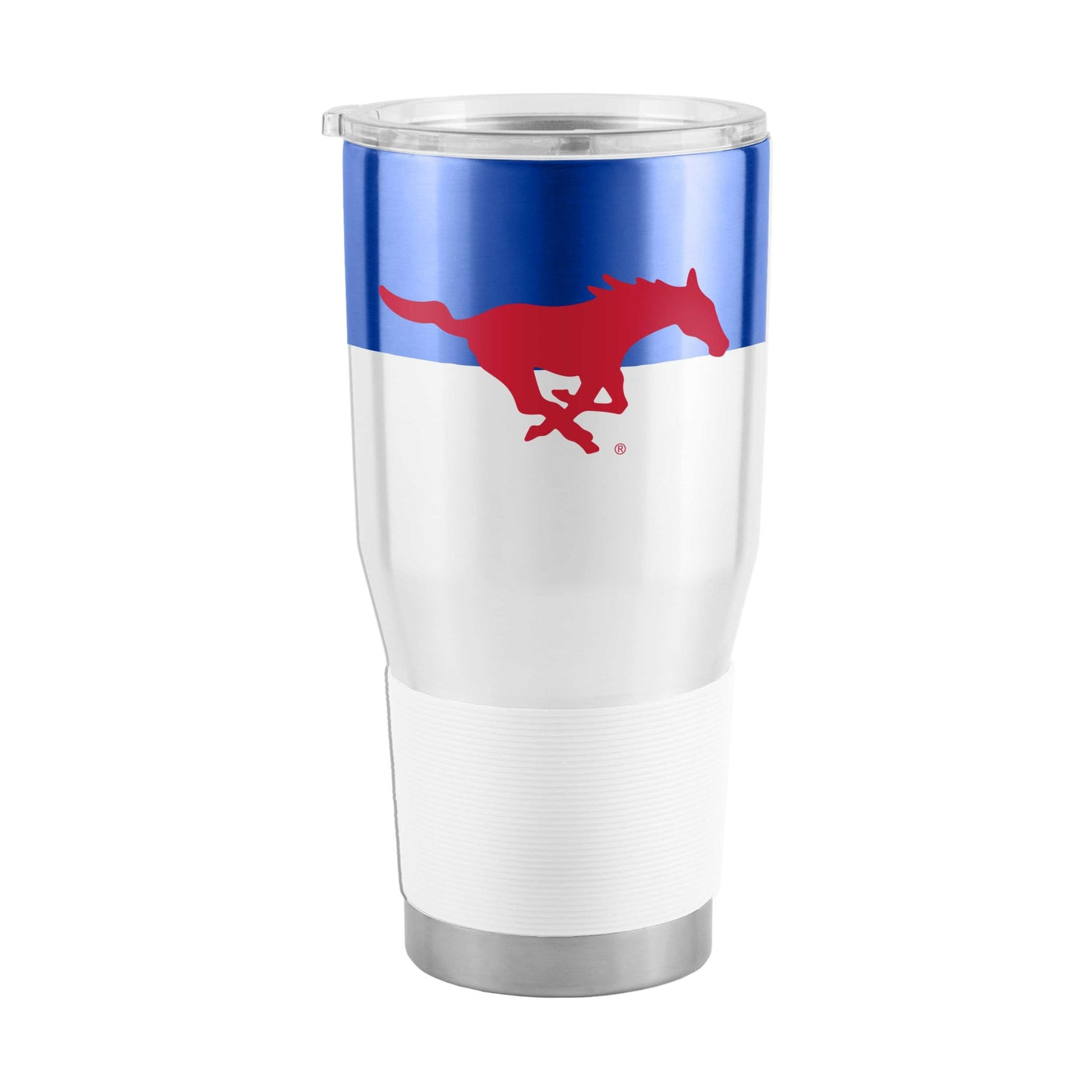 Southern Methodist 30oz Colorblock Stainless Steel Tumbler - Logo Brands