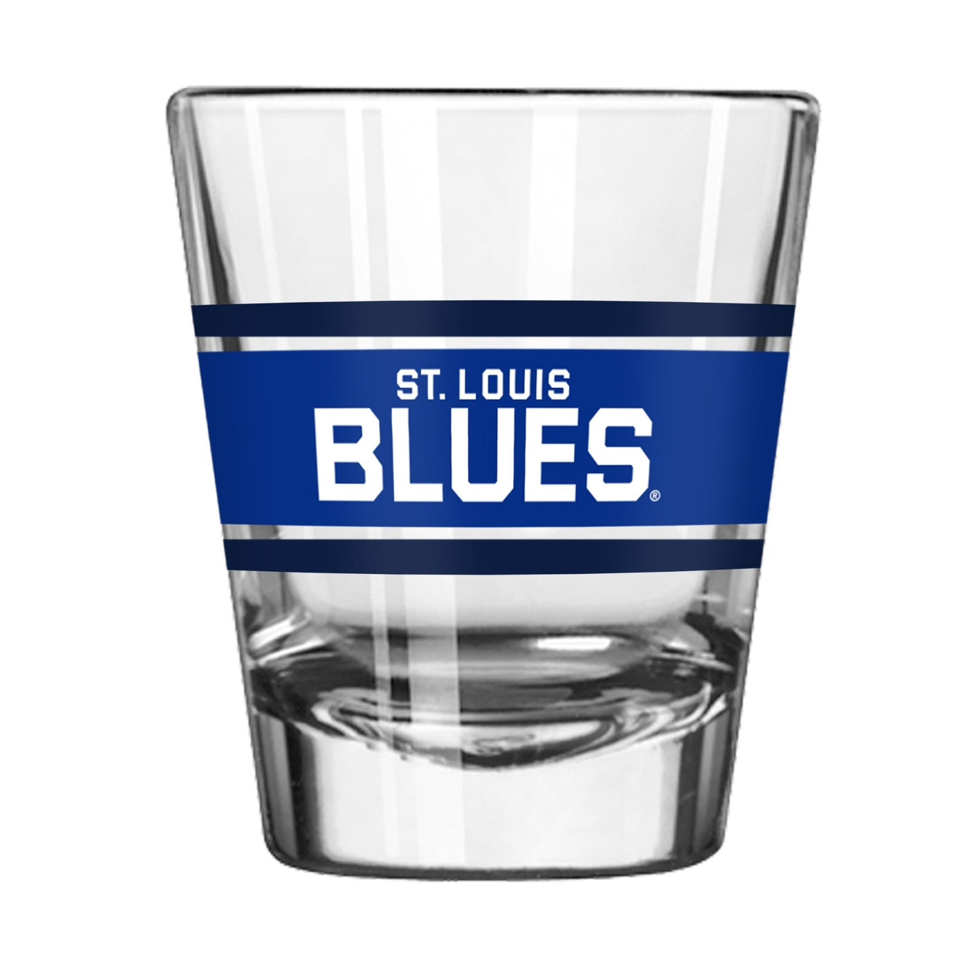St. Louis Blues 2oz Stripe Shot Glass - Logo Brands